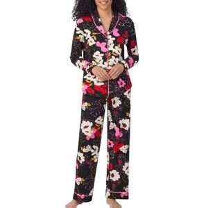 Room Service Women's Shawl Collar Pajama Set NEW